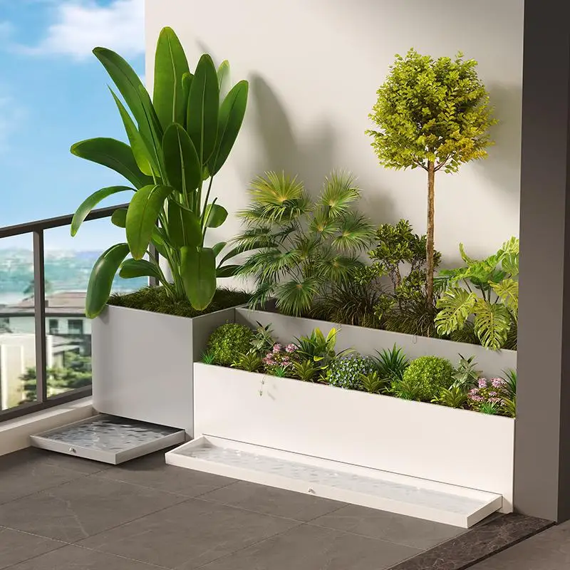 Garden balcony flower box, seat stool combination with support water tray can receive water, indoor roof terrace planting box, w
Garden balcony flower box, seat stool combination with support water tray can receive water, indoor roof terrace planting box, w