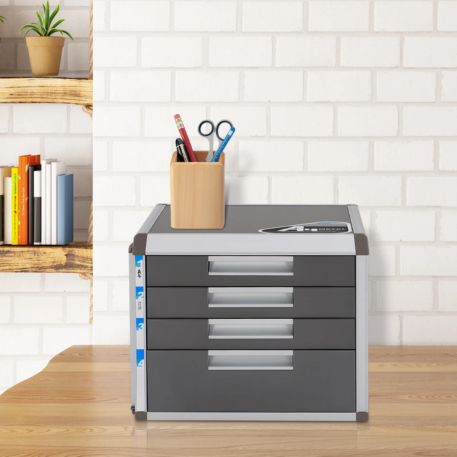 Алюминиевый 4-уровневый шкаф для документов с замком, серебристо-серый, для домашнего офиса, надежный органайзер для хранения документов формата Letter/Legal
Алюминиевый 4-уровневый шкаф для документов с замком, серебристо-серый, для домашнего офиса, надежный органайзер для хранения документов формата Letter/Legal