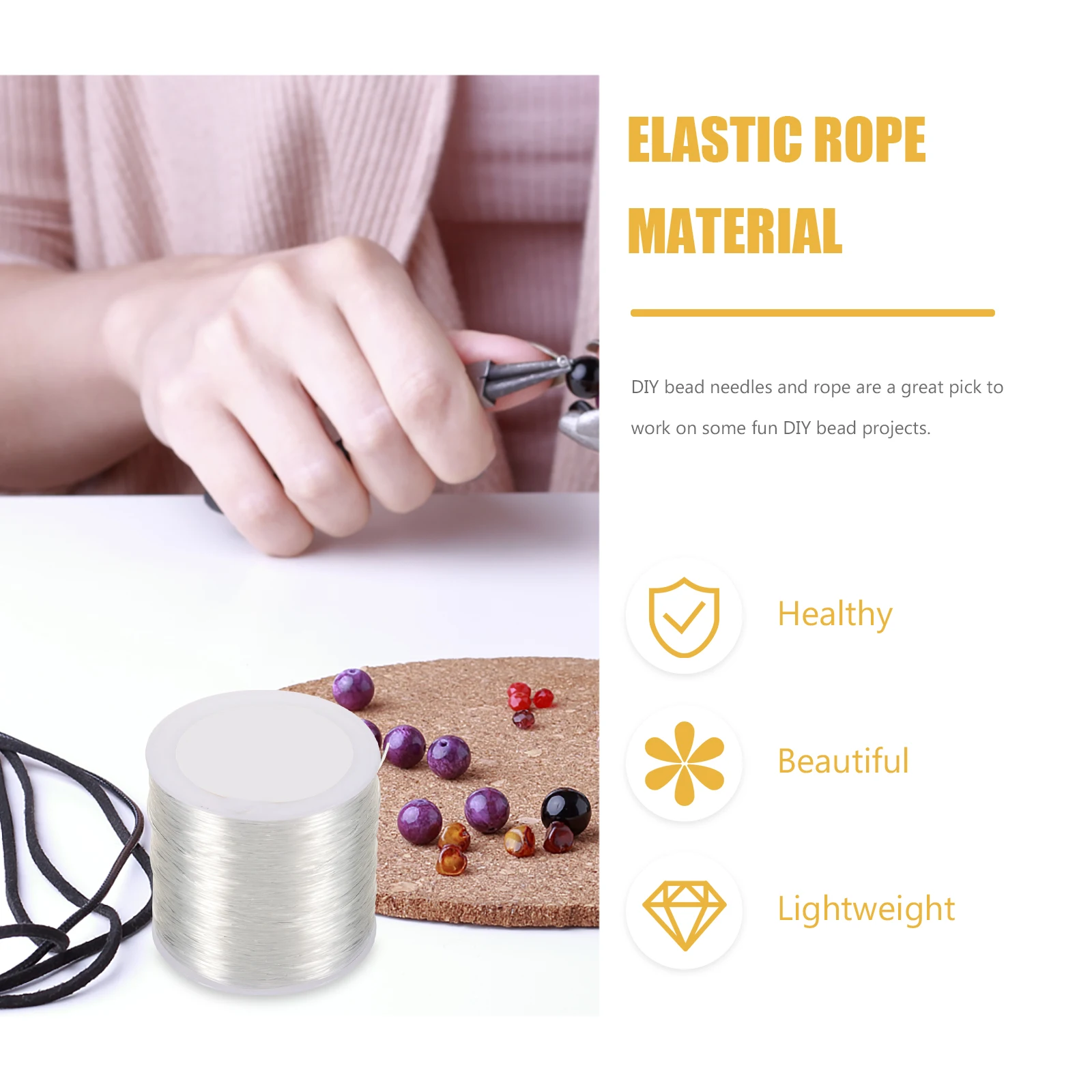 1 set Beading Tool Set Elastic Rope Crystal Thread 1mm 80m Bead Needle Threader Bracelet Necklace Jewelry Making Crafts
1 set Beading Tool Set Elastic Rope Crystal Thread 1mm 80m Bead Needle Threader Bracelet Necklace Jewelry Making Crafts