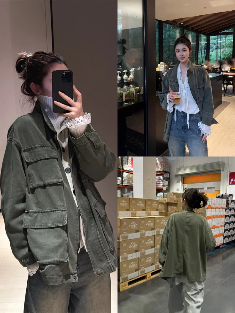 Камуфляжная верхняя одежда в стиле ретро, женское модное универсальное теплое многослойное женское пальто East Gate, весна 2025 г.
Камуфляжная верхняя одежда в стиле ретро, женское модное универсальное теплое многослойное женское пальто East Gate, весна 2025 г.