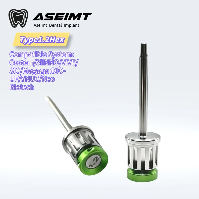 ASEIMT FOR Osstem Dental 1.2 Hand Hex Driver Implant Screwdriver for Installation Removal Compatible with DIO 3i NEO Megagen
ASEIMT FOR Osstem Dental 1.2 Hand Hex Driver Implant Screwdriver for Installation Removal Compatible with DIO 3i NEO Megagen