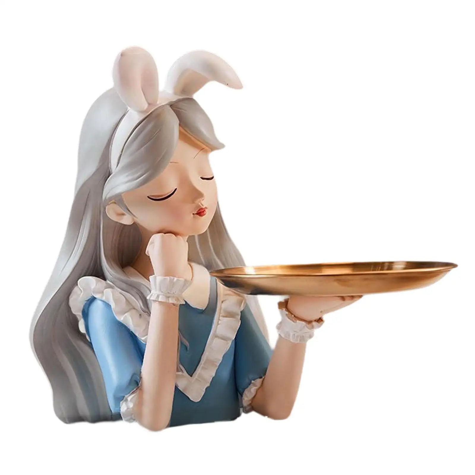 Girl Statue Figurine Elegant with Storage Container Ornament Maiden Sculpture for Entrance Hall Hallway Apartment Living Room
Girl Statue Figurine Elegant with Storage Container Ornament Maiden Sculpture for Entrance Hall Hallway Apartment Living Room