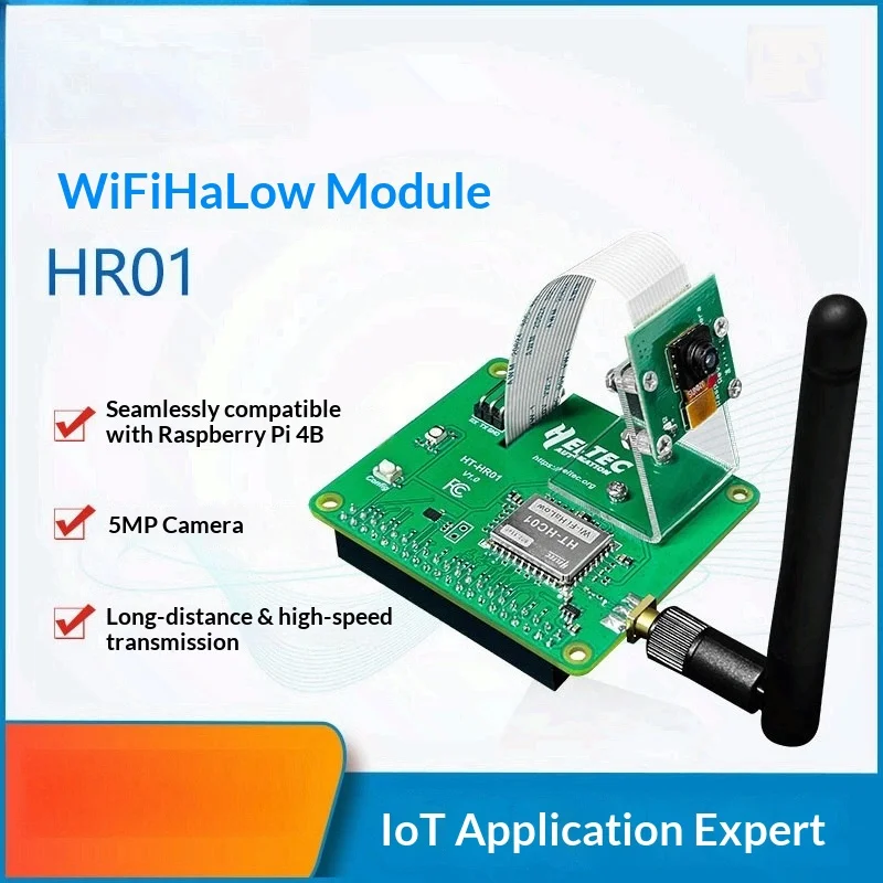 HR01 WIFI HawLow module with 5 million pixel camera for video transmission. It can be connected to Raspberry Pi.
HR01 WIFI HawLow module with 5 million pixel camera for video transmission. It can be connected to Raspberry Pi.