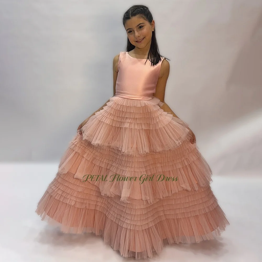 Petal A Line Pageant Dress with Layers Scoop Neck Flower Girl Dress Fluffy Corset Back Kids Birthday Party Dress Customized
Petal A Line Pageant Dress with Layers Scoop Neck Flower Girl Dress Fluffy Corset Back Kids Birthday Party Dress Customized