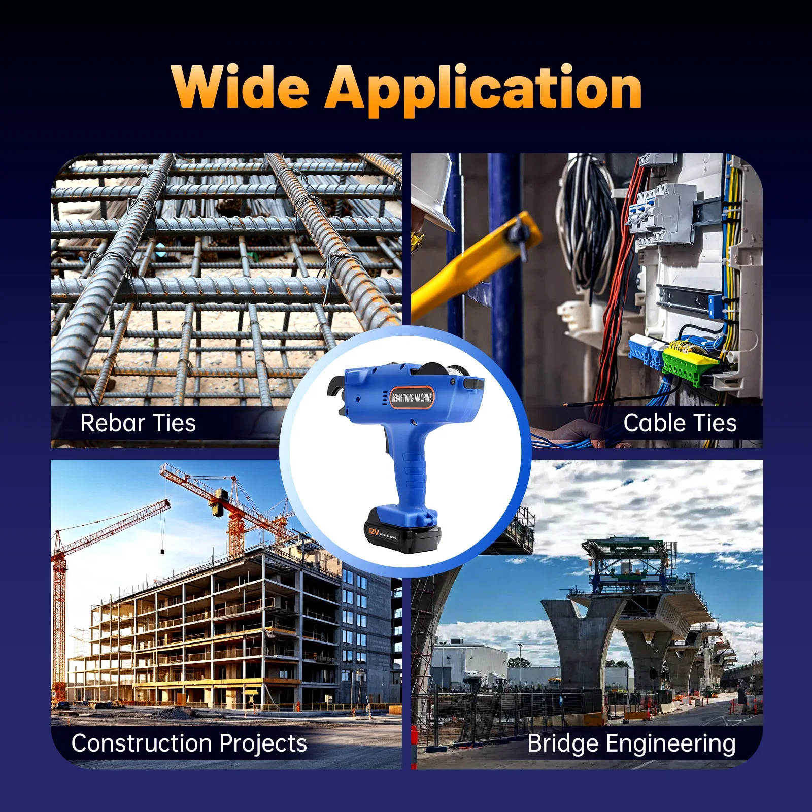 Automatic Rebar Tying Machine,Rebar Tying Gun,8-34mm Rebar Tying Tool, Automatic Knot Release,Comes w/ 2 High-Capacity Batteries
Automatic Rebar Tying Machine,Rebar Tying Gun,8-34mm Rebar Tying Tool, Automatic Knot Release,Comes w/ 2 High-Capacity Batteries