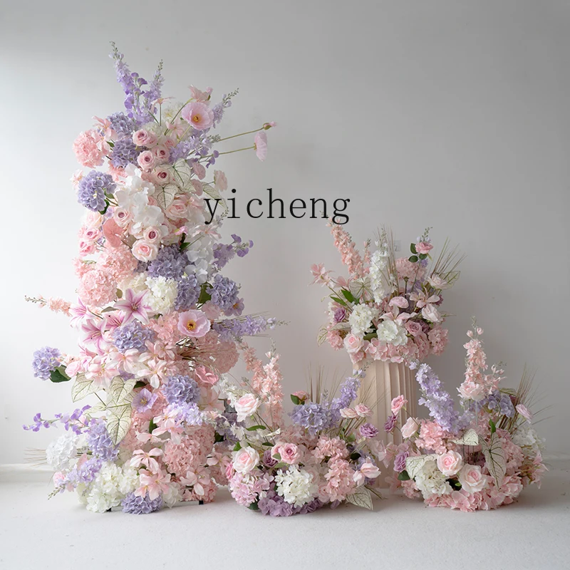 ZYA sweet pink purple wedding decoration upright arch floral background arrangement simulated flower
ZYA sweet pink purple wedding decoration upright arch floral background arrangement simulated flower