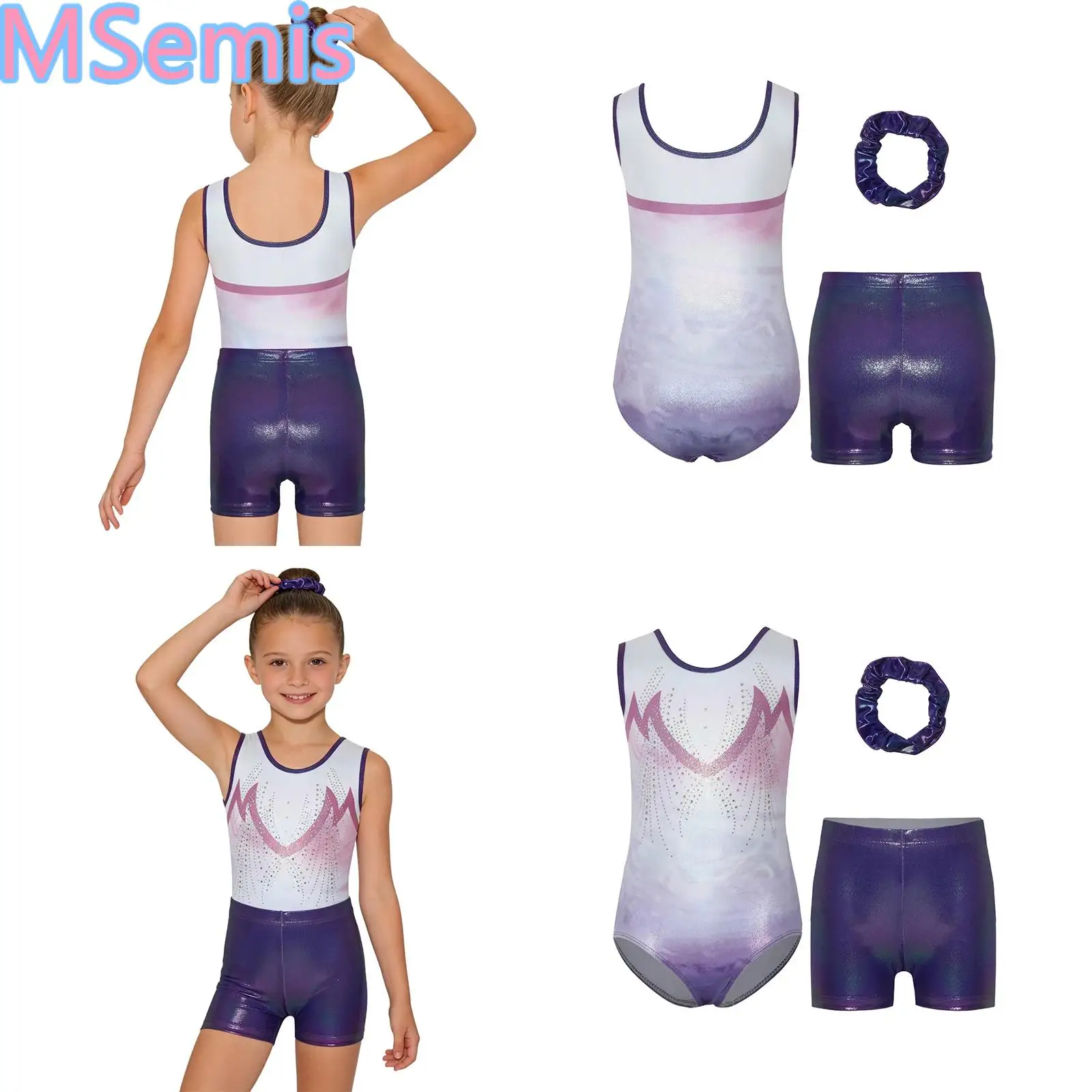 5-12Y Kids Girls Skating Rhythmic Ballet Gymnastics Dance Outfit Sleeveless Rhinestones Printed Leotard with Shots And Hairband
5-12Y Kids Girls Skating Rhythmic Ballet Gymnastics Dance Outfit Sleeveless Rhinestones Printed Leotard with Shots And Hairband