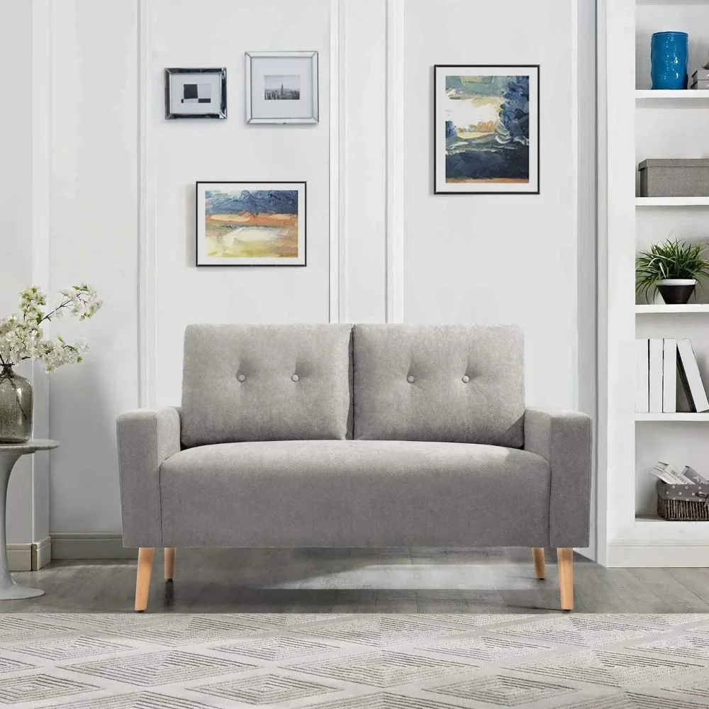 Modern Sleek Terry Cloth Compact Loveseat, Grey,High-quality and comfortable materials
Modern Sleek Terry Cloth Compact Loveseat, Grey,High-quality and comfortable materials