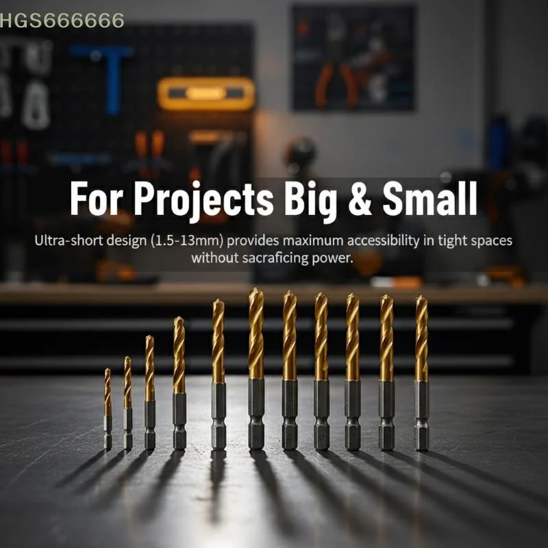Twist Drill Bit 2-10MM Hex Shank High Hardness Ultra Short for Stainless Steel Reliable Hole Opener for Builders
Twist Drill Bit 2-10MM Hex Shank High Hardness Ultra Short for Stainless Steel Reliable Hole Opener for Builders