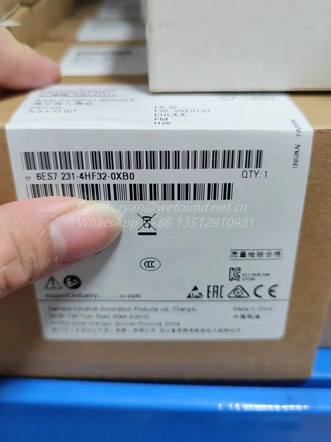 6ES7231-4HF32-0XB0 , SIMATIC S7-1200, Analog input
6ES7231-4HF32-0XB0 , SIMATIC S7-1200, Analog input