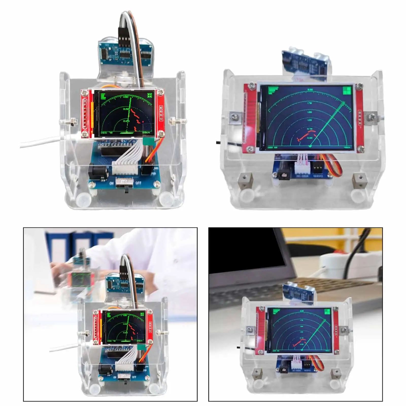RC Ultrasonic Sensors Detection Module Distance Detector for Crawlers with Screen Simple Assembly for 1/10 RC Car Crawlers
RC Ultrasonic Sensors Detection Module Distance Detector for Crawlers with Screen Simple Assembly for 1/10 RC Car Crawlers