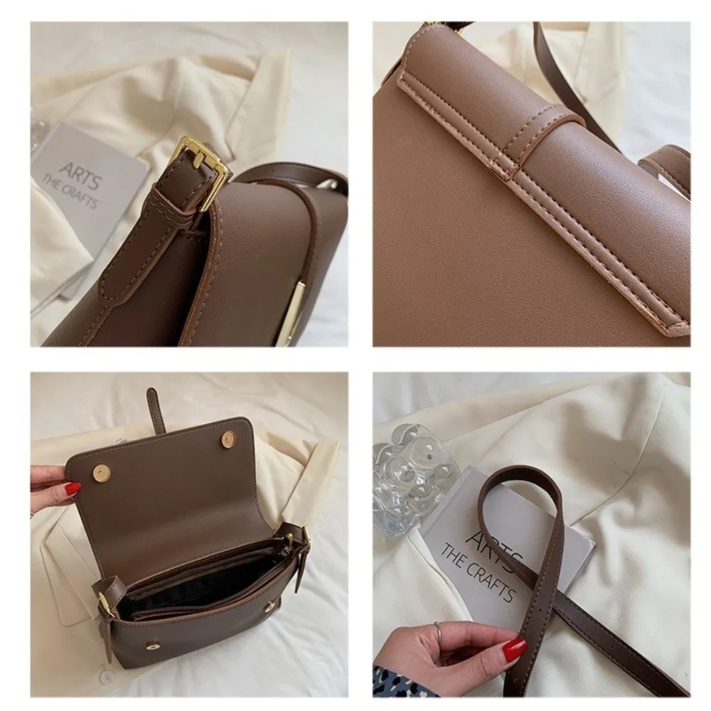 Trendy PU Leather Shoulder Bag Large Capacity Solid Color Lady's Handbag Vintage Messenger Bag Daily Use
Trendy PU Leather Shoulder Bag Large Capacity Solid Color Lady's Handbag Vintage Messenger Bag Daily Use