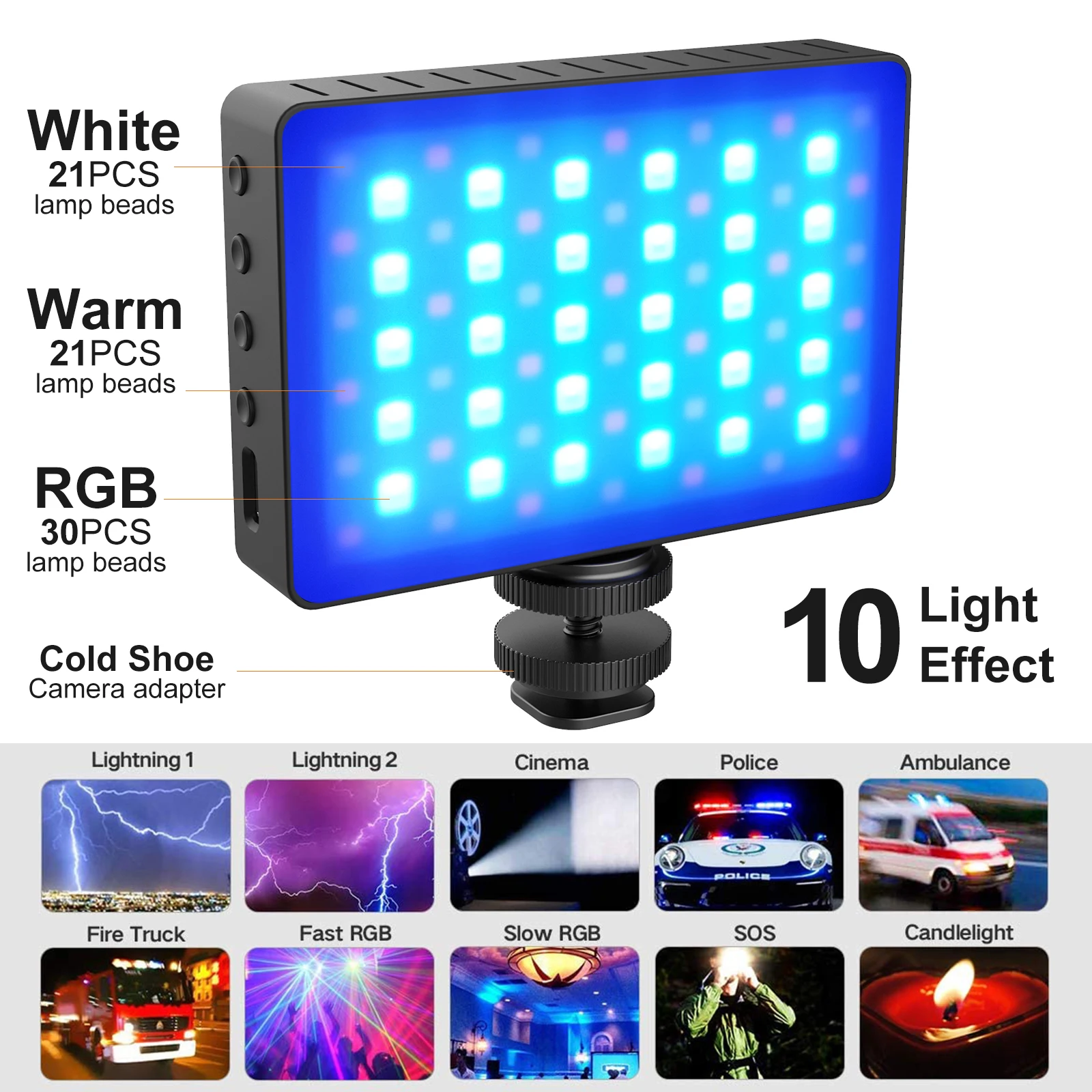 On Camera RGB LED Video Light Camera Light Full Color Rechargeable 3000mAh Dimmable 2800-8500K Panel Light Photo Studio Lamp
On Camera RGB LED Video Light Camera Light Full Color Rechargeable 3000mAh Dimmable 2800-8500K Panel Light Photo Studio Lamp