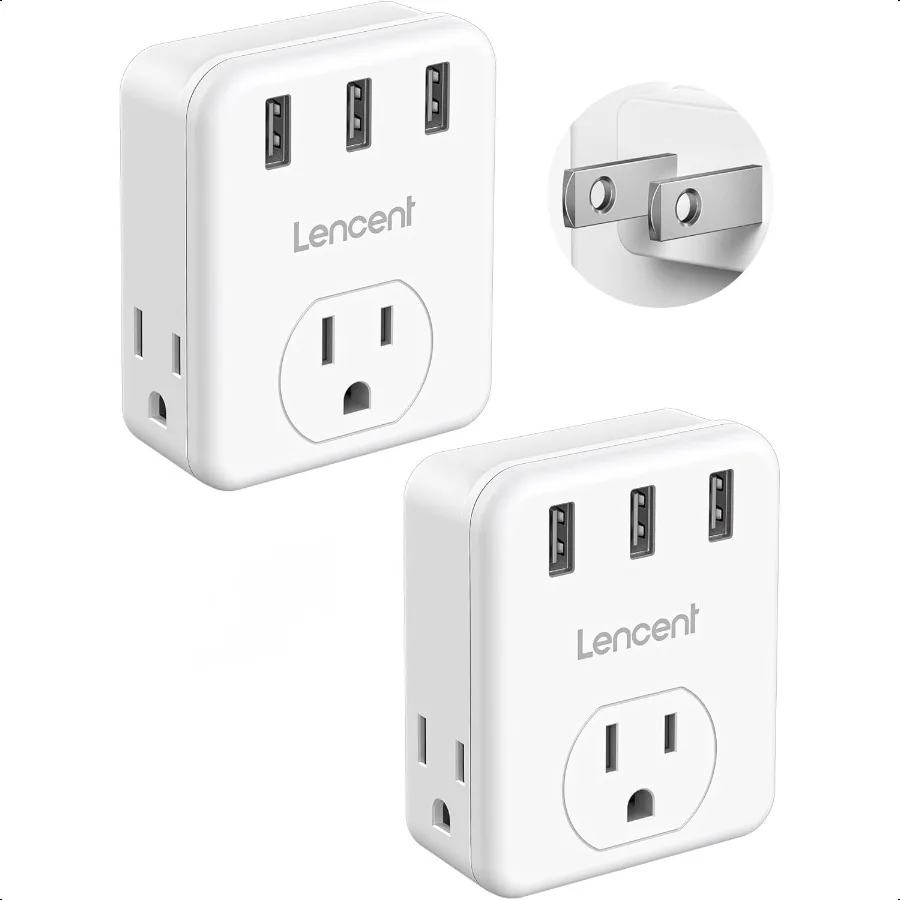 3 Prong to 2 Prong Adapter 2 Pack 3 Outlets Extender with 3 USB Ports Wall Charger Multi Plug Extender Splitter Travel Adaptor
3 Prong to 2 Prong Adapter 2 Pack 3 Outlets Extender with 3 USB Ports Wall Charger Multi Plug Extender Splitter Travel Adaptor