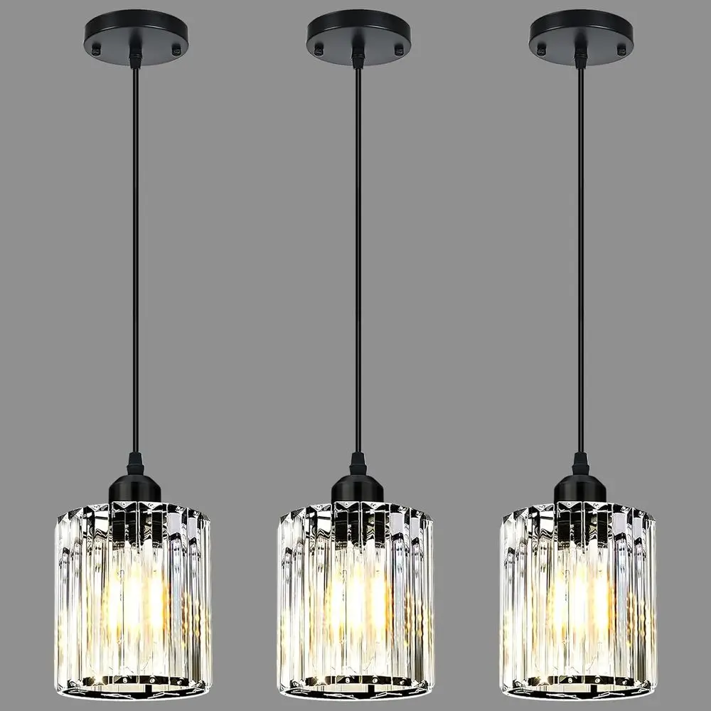 3-Piece Elegant Pendant Lights for Kitchen Island, Crystal Glass Design Ideal for Dining, Entryway, and Restaurants
3-Piece Elegant Pendant Lights for Kitchen Island, Crystal Glass Design Ideal for Dining, Entryway, and Restaurants