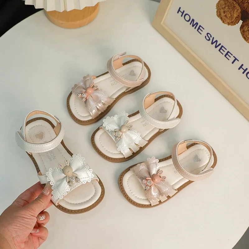 Fashion Rabbit Bow Girls Sandals 2024 Summer PU Leather Children Sandals Hook Loop Soft Anti Slip Toddler Kids Princess Shoes
Fashion Rabbit Bow Girls Sandals 2024 Summer PU Leather Children Sandals Hook Loop Soft Anti Slip Toddler Kids Princess Shoes
