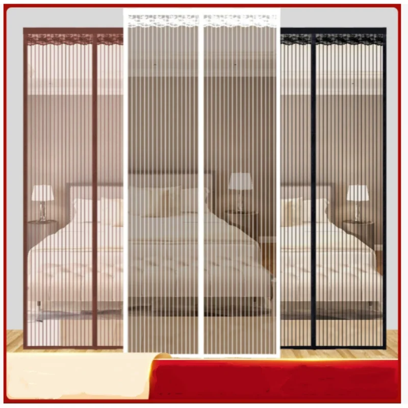 Hanging Magnetic Screen Door Net Anti-mosquito with Magic Sticker Striped Polyester Mesh Easy Install Accept Custom Size
Hanging Magnetic Screen Door Net Anti-mosquito with Magic Sticker Striped Polyester Mesh Easy Install Accept Custom Size