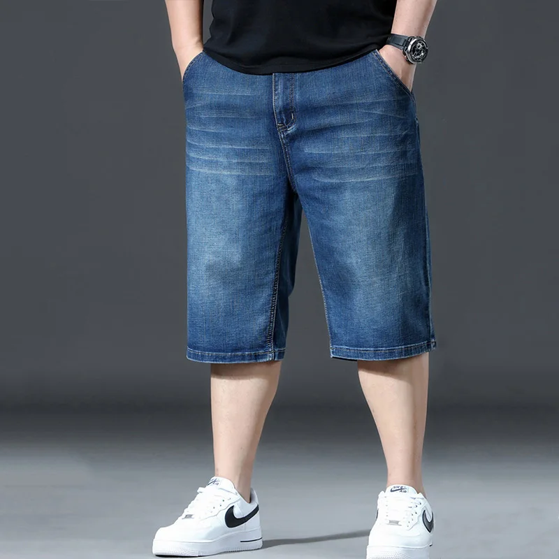 Men's Oversized Stretch Denim Shorts Loose Fit Plus Size 52 Summer Casual 5-Pocket Breathable Loose Streetwear Workwear
Men's Oversized Stretch Denim Shorts Loose Fit Plus Size 52 Summer Casual 5-Pocket Breathable Loose Streetwear Workwear