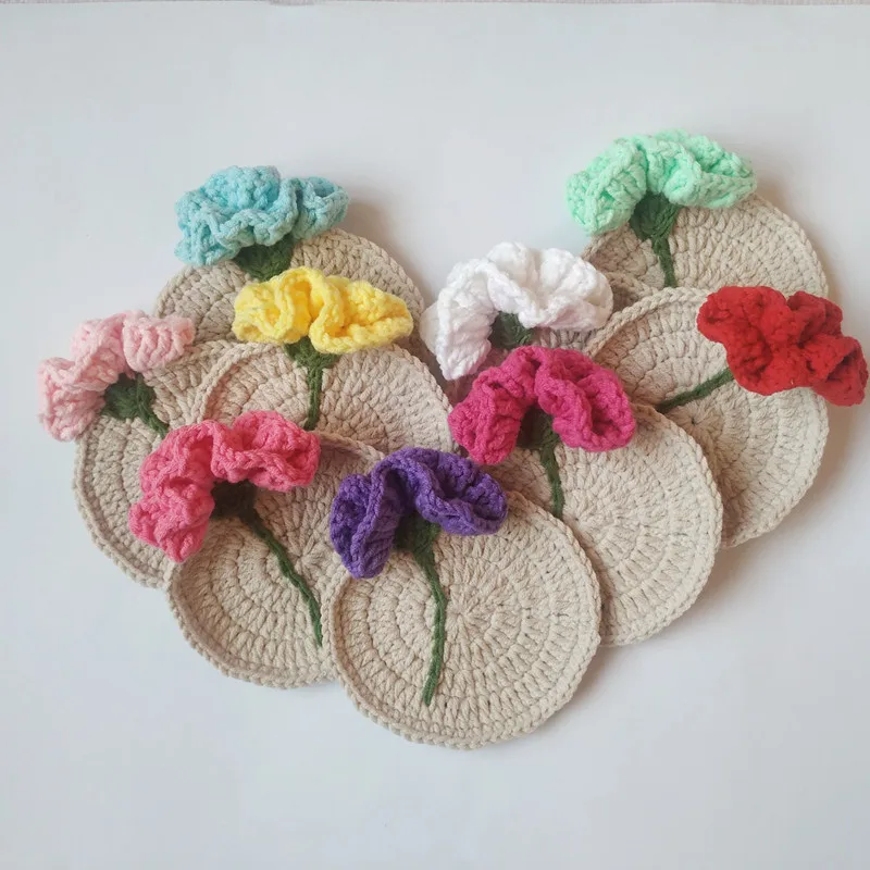 10CM pure hand-woven carnation coaster mother's day teacher's day gift round pastoral style three-dimensional flowers cup pats
10CM pure hand-woven carnation coaster mother's day teacher's day gift round pastoral style three-dimensional flowers cup pats