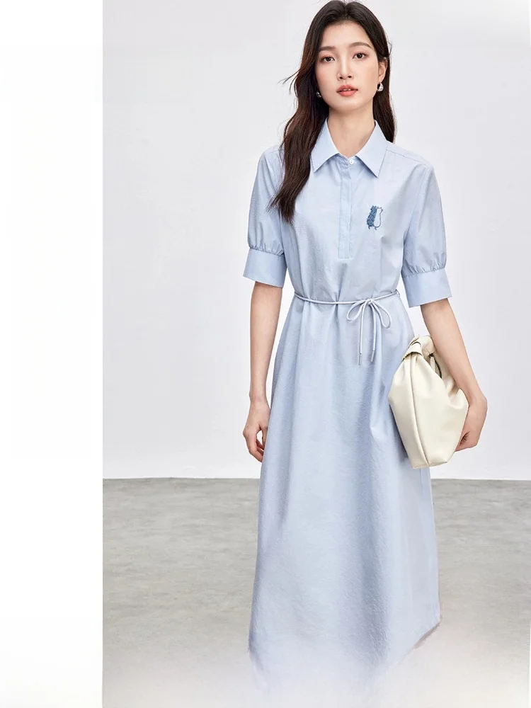 Business Casual Mid-Length Shirt Dress Women's Turn-down Collar Double-layer Buttoned Front Removable Waist Belt Five-Quarter...
Business Casual Mid-Length Shirt Dress Women's Turn-down Collar Double-layer Buttoned Front Removable Waist Belt Five-Quarter...