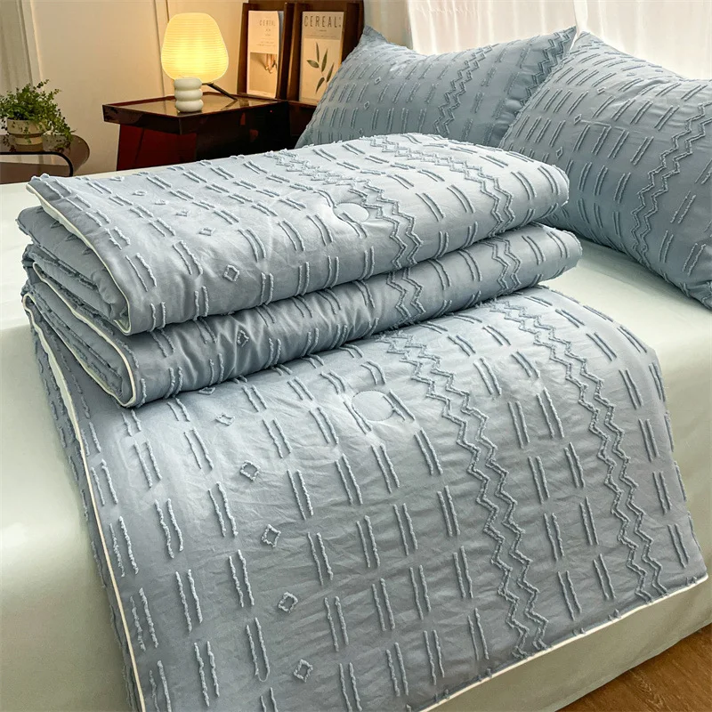 Summer Machine Wash Cotton Summer Cool Quilt Set of Four Pieces for Student Dormitory Spring and Autumn Air Conditioning Quilt
Summer Machine Wash Cotton Summer Cool Quilt Set of Four Pieces for Student Dormitory Spring and Autumn Air Conditioning Quilt