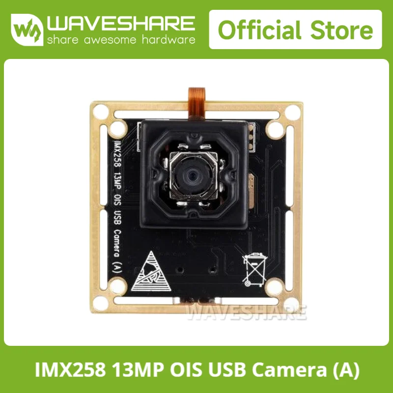 Waveshare IMX258 13MP OIS USB-камера (A), 4224*3192, оптическая стабилизация изображения, Plug-and-Play, автоматическое фокусирование, без драйверов
Waveshare IMX258 13MP OIS USB-камера (A), 4224*3192, оптическая стабилизация изображения, Plug-and-Play, автоматическое фокусирование, без драйверов