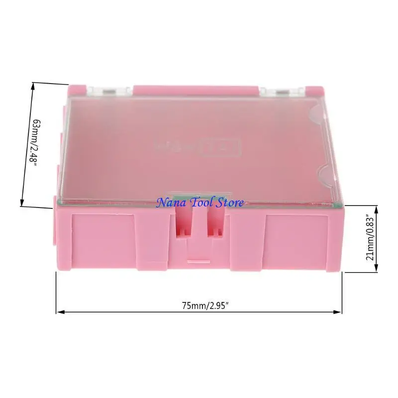 31GJ Mini SMT Electronic Box IC Electronic Components Storage Cases 75x63x21mm
31GJ Mini SMT Electronic Box IC Electronic Components Storage Cases 75x63x21mm