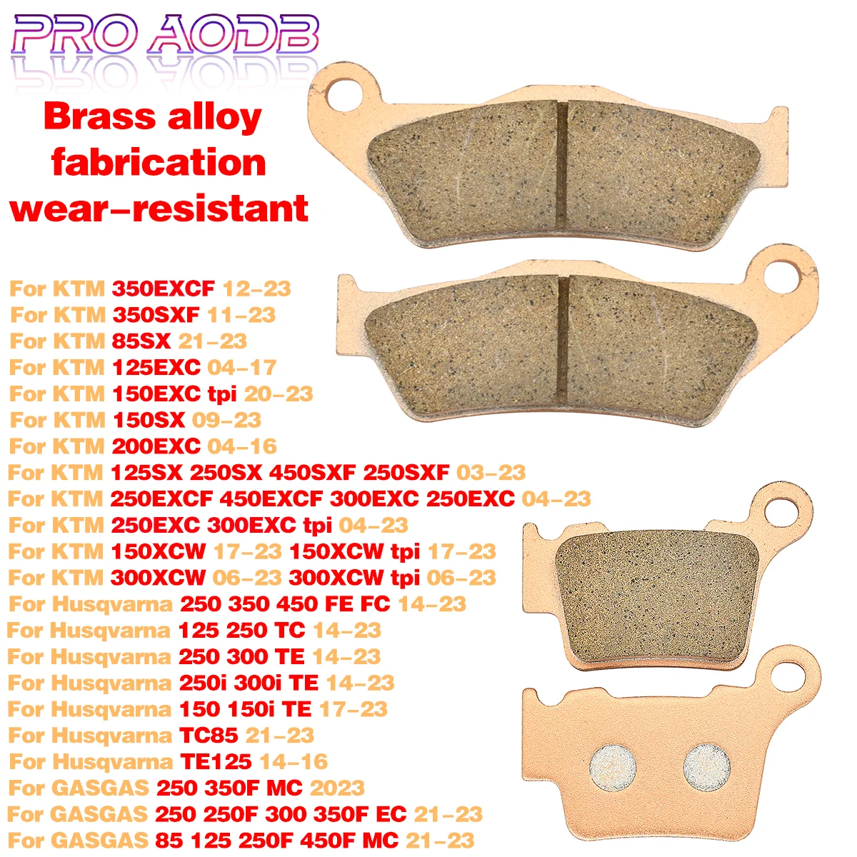 Motorcycle Front & Rear Brake Pads For GASGAS MC250 MC350F 2023 EC250 EC250F EC300 EC350F MC85 MC125 MC250F MC450F 2021 2022 23
Motorcycle Front & Rear Brake Pads For GASGAS MC250 MC350F 2023 EC250 EC250F EC300 EC350F MC85 MC125 MC250F MC450F 2021 2022 23