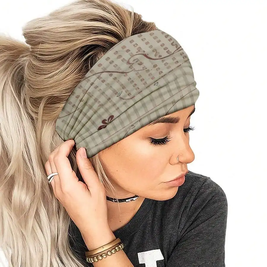 Womens Vintage Plaid Wide Elastic Headband Soft Stretch Non-Slip Turban Hair Wrap
Womens Vintage Plaid Wide Elastic Headband Soft Stretch Non-Slip Turban Hair Wrap