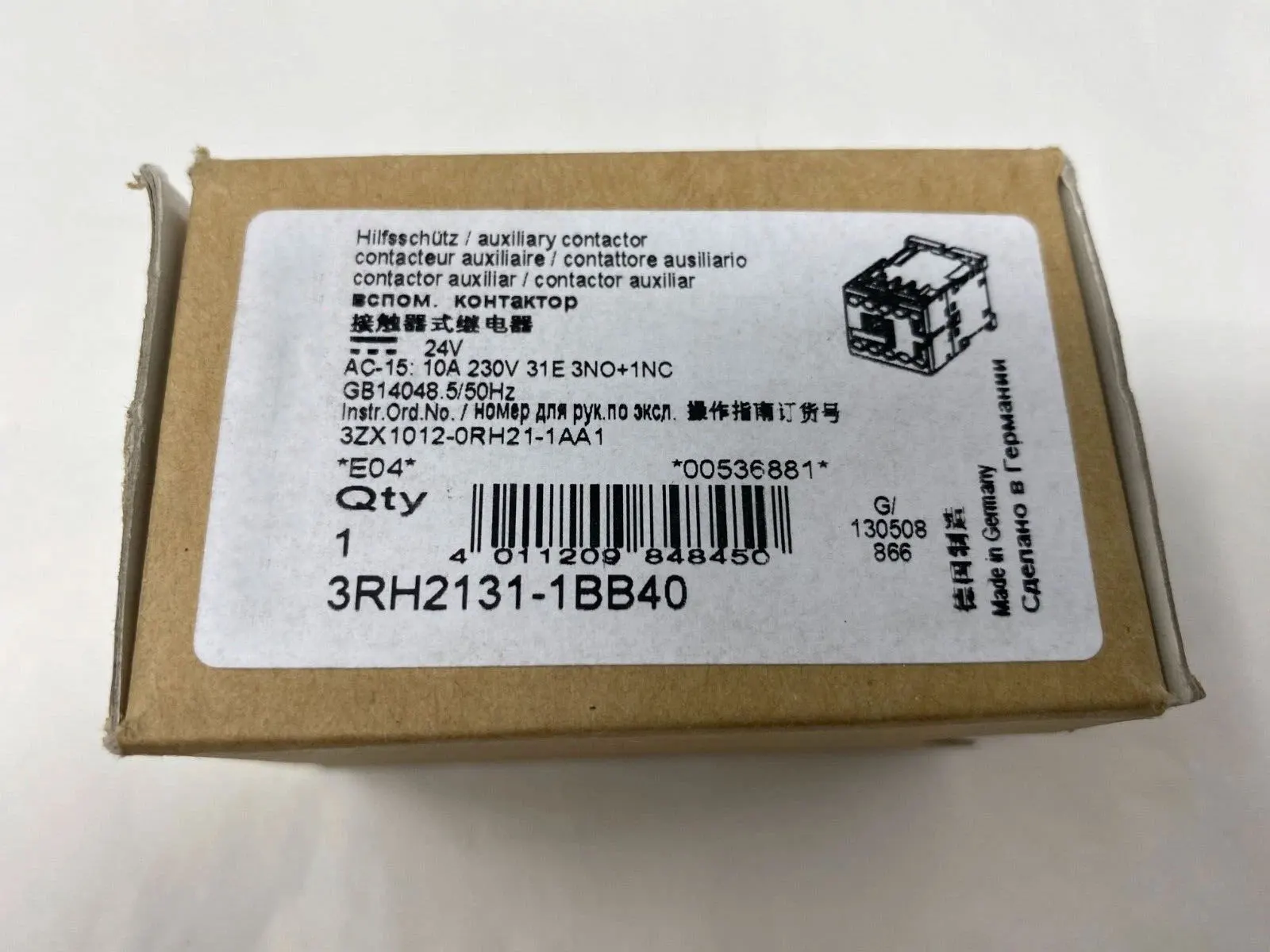 Brand New 3RH2131-4AG60 3RH2131-4AN60 3RH2131-4AR60 3RH2131-4BB40 Warranty One-year
Brand New 3RH2131-4AG60 3RH2131-4AN60 3RH2131-4AR60 3RH2131-4BB40 Warranty One-year