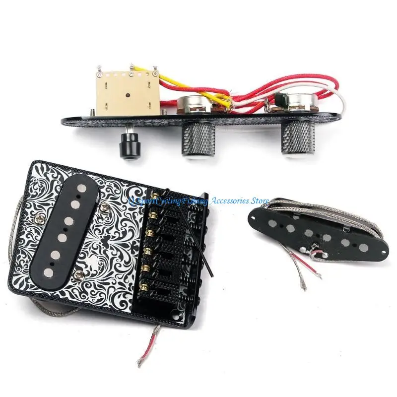 Professional 6 String Saddle Bridge Board for Tl Electric Guitar, 3 Way Switch Control Board, Neck Pickup Set
Professional 6 String Saddle Bridge Board for Tl Electric Guitar, 3 Way Switch Control Board, Neck Pickup Set