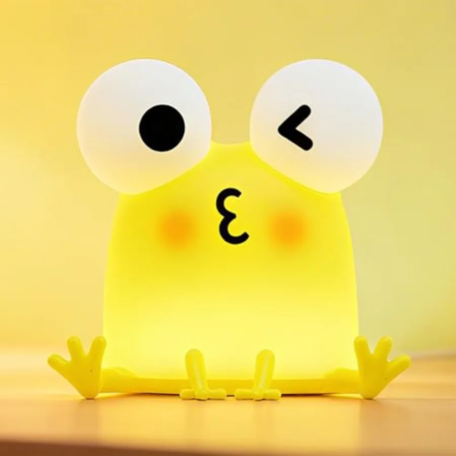 Frog Night Light for,Cute Funny LED Squishy Animal Silicone Lamp, Dimmable/Timer Nursery Night Light for Baby, Rechargeable Tou
Frog Night Light for,Cute Funny LED Squishy Animal Silicone Lamp, Dimmable/Timer Nursery Night Light for Baby, Rechargeable Tou