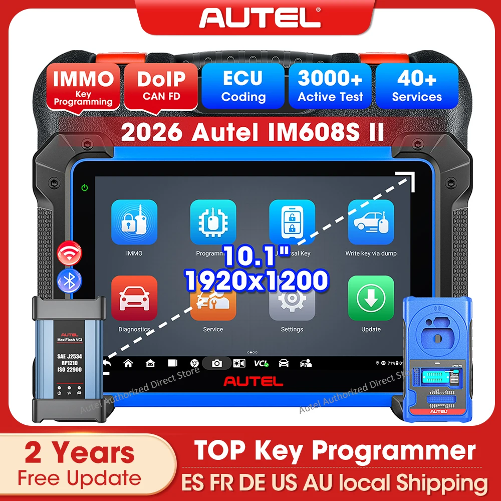 Autel MaxiIM IM608S II Key Programmer Immobilizer All Systems Diagnostic Tools J2534 ECU Programming 3000+ Tests 2 Years Update
Autel MaxiIM IM608S II Key Programmer Immobilizer All Systems Diagnostic Tools J2534 ECU Programming 3000+ Tests 2 Years Update