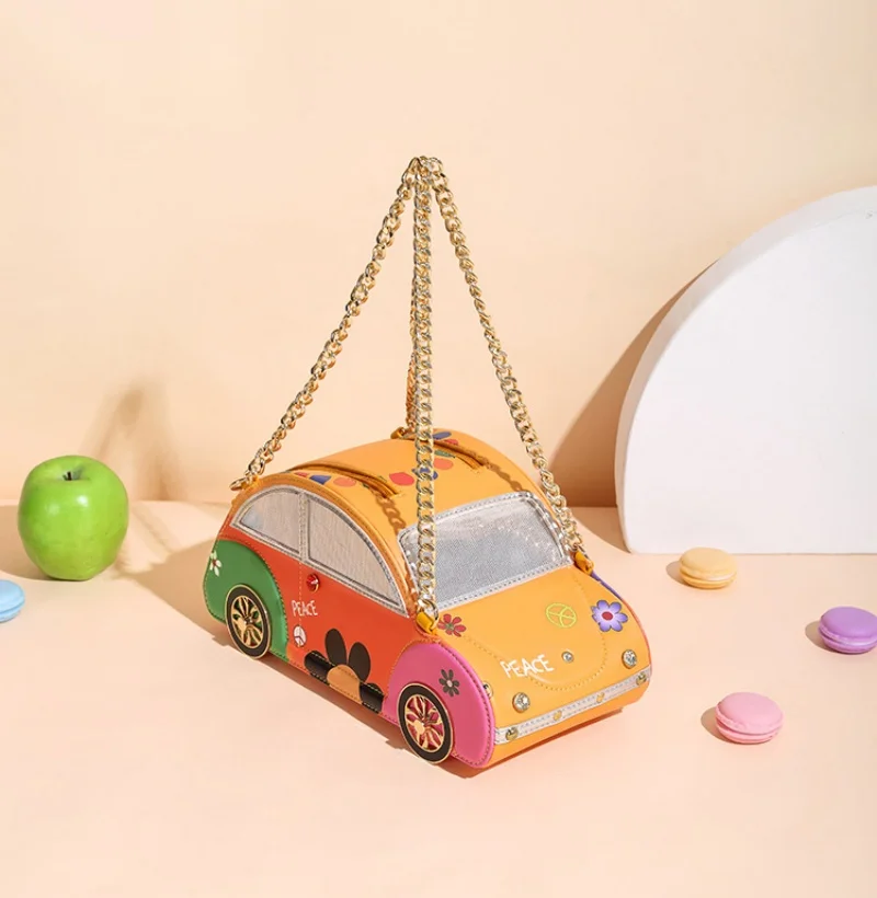 Cute 3D Car Creative Funny Bag Lady Girls Casual Fashion Phone Bag Purse Colorful Graffiti Bag Chain Handbag Luxury Party Clutch
Cute 3D Car Creative Funny Bag Lady Girls Casual Fashion Phone Bag Purse Colorful Graffiti Bag Chain Handbag Luxury Party Clutch
