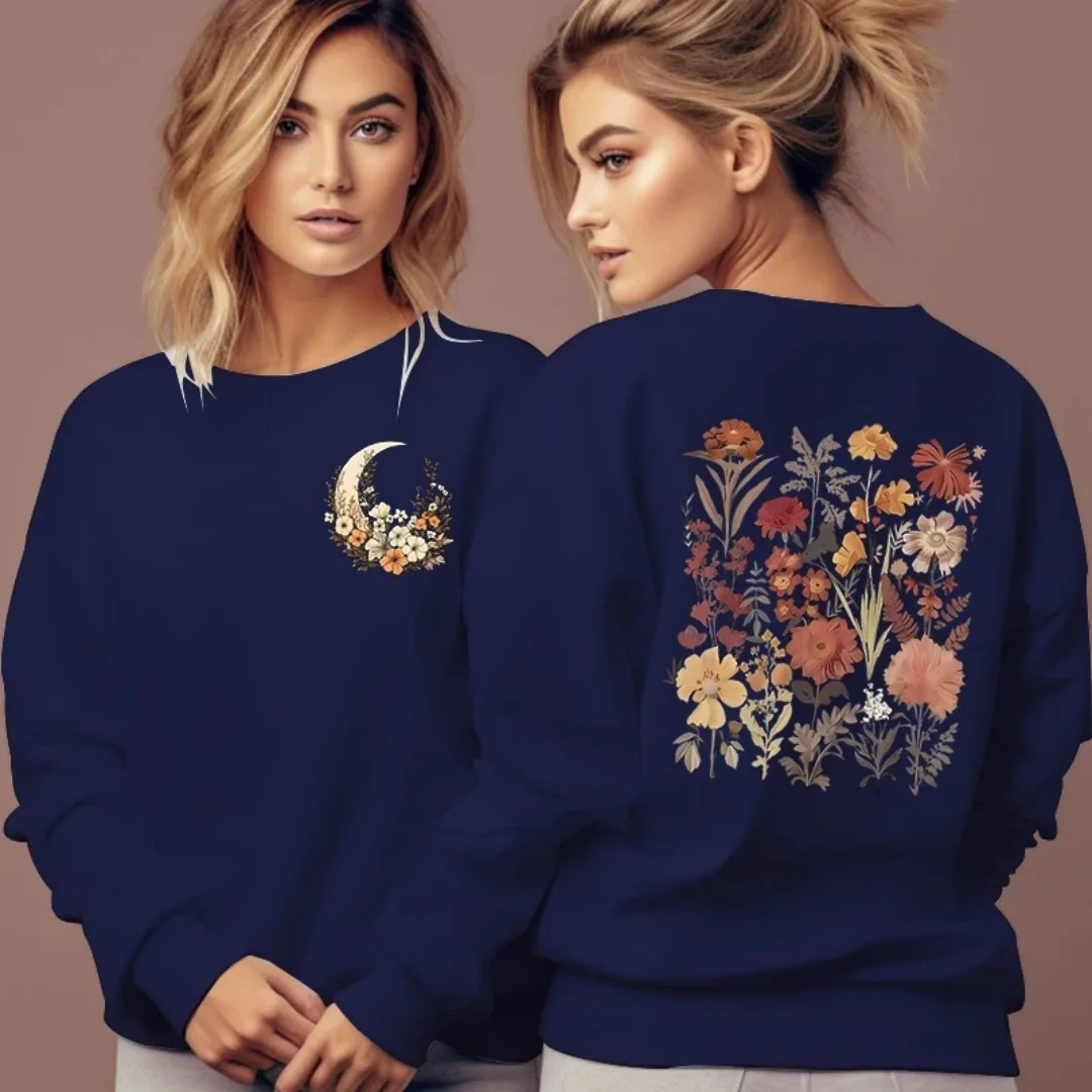 Autumn and Winter Round Neck Hoodie Gift Plant Pattern Printed Women's Casual Loose Long Sleeve Round Neck Hoodie
Autumn and Winter Round Neck Hoodie Gift Plant Pattern Printed Women's Casual Loose Long Sleeve Round Neck Hoodie