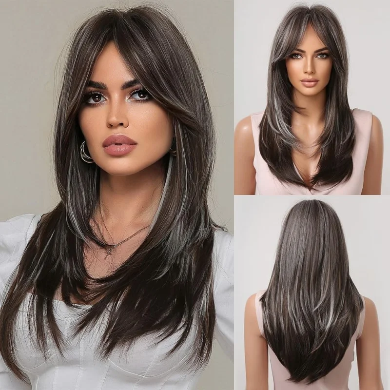 Heat Resistant Hair Long Straight Mixed Brown blonde Cosplay Wigs With Fringe
Heat Resistant Hair Long Straight Mixed Brown blonde Cosplay Wigs With Fringe