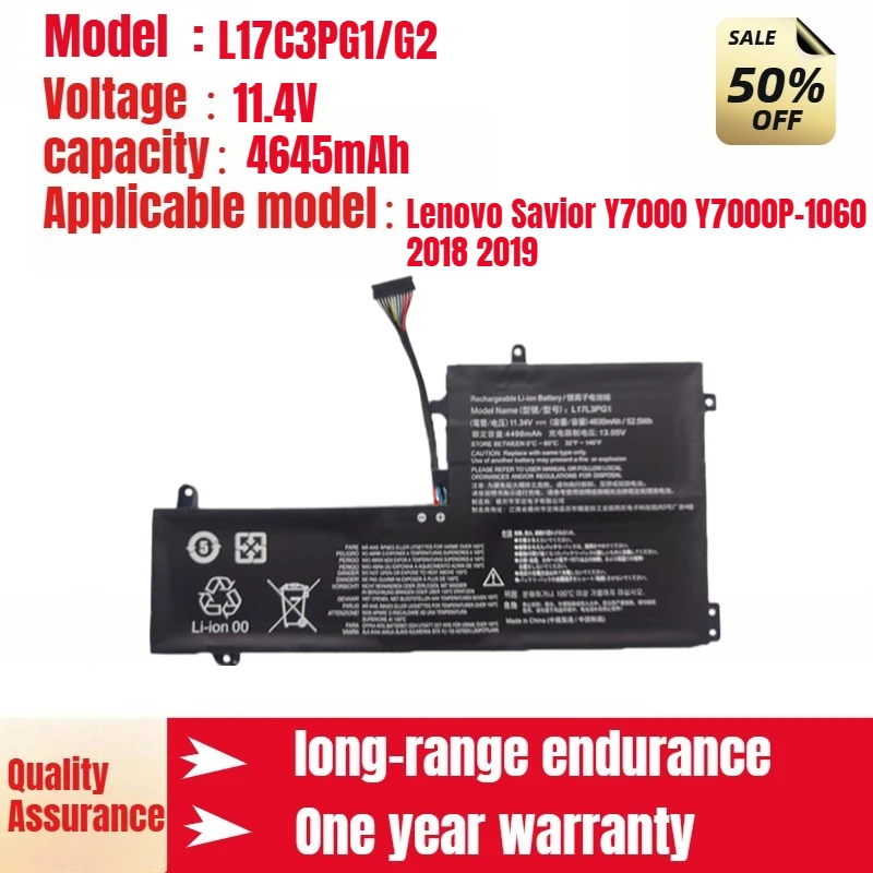 L17C3PG1/G2 новый аккумулятор для ноутбука Lenovo, подходит для Lenovo Savior Y7000 Y7000P-1060 2018 2019, высококачественный литий-ионный аккумулятор
L17C3PG1/G2 новый аккумулятор для ноутбука Lenovo, подходит для Lenovo Savior Y7000 Y7000P-1060 2018 2019, высококачественный литий-ионный аккумулятор