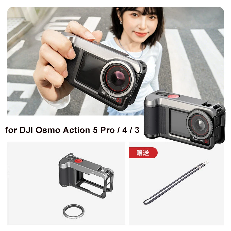 SmallRig Street Photography Cage Full Protective Frame Case with Shoulder Strap for DJI Osmo Action 5 Pro / 6 / 4 / 3 6371 5891
SmallRig Street Photography Cage Full Protective Frame Case with Shoulder Strap for DJI Osmo Action 5 Pro / 6 / 4 / 3 6371 5891