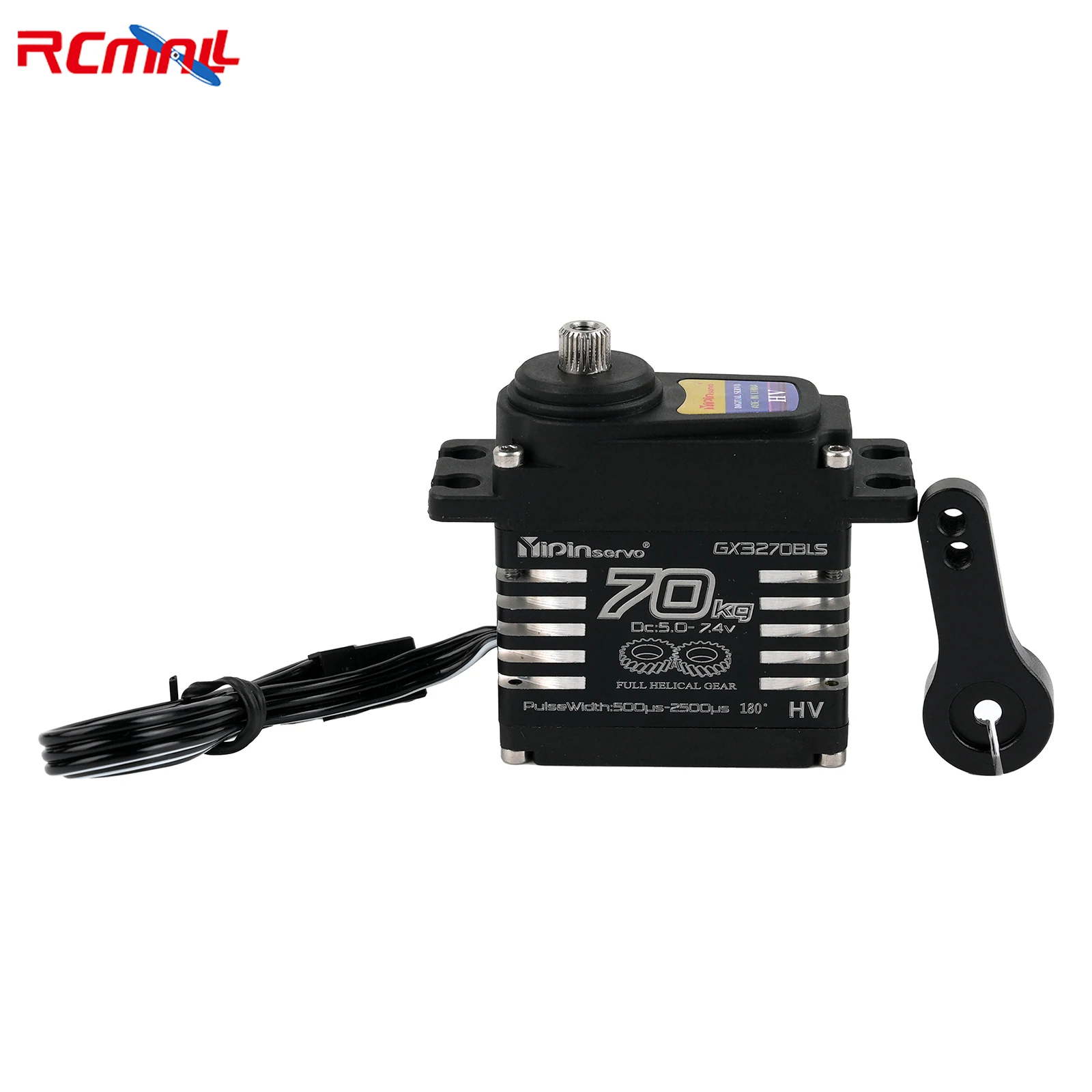 70KG High Torque, GX3270BLS Digital RC Servo, 180/270/360 Degree Metal Gear, IP68 Brushless Motor, Black (180 or 270 Degree)
70KG High Torque, GX3270BLS Digital RC Servo, 180/270/360 Degree Metal Gear, IP68 Brushless Motor, Black (180 or 270 Degree)