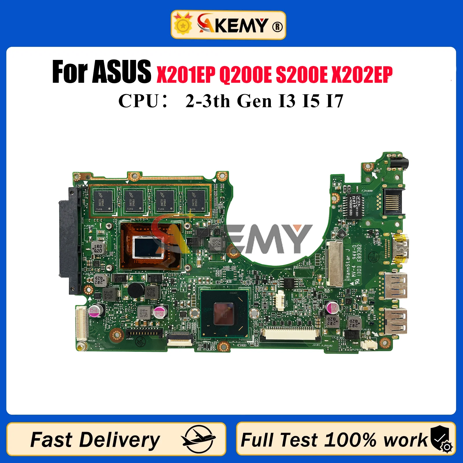X202E Laptop Motherboard For ASUS VivoBook X202E X201EP Q200E S200E X202EP X202EV Mainboard With I3 I5 I7 CPU 100% tests OK stk
X202E Laptop Motherboard For ASUS VivoBook X202E X201EP Q200E S200E X202EP X202EV Mainboard With I3 I5 I7 CPU 100% tests OK stk