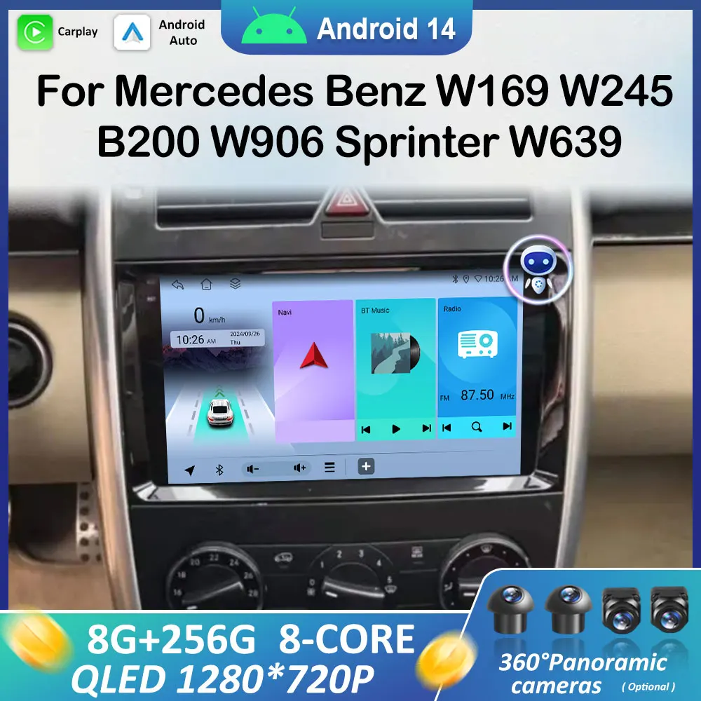 Intelligent System GPS Navigation for Mercedes Benz W169 W245 B200 W906 Sprinter W639 Car Audio Multimedia Player Auto Tools 4G
Intelligent System GPS Navigation for Mercedes Benz W169 W245 B200 W906 Sprinter W639 Car Audio Multimedia Player Auto Tools 4G
