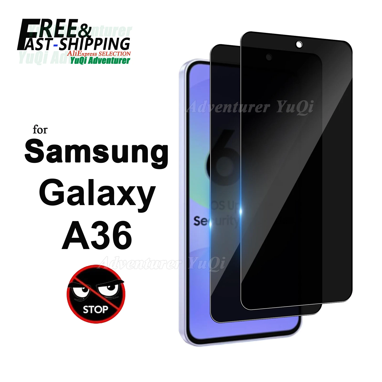 Anti Spy Screen Protector For Samsung Galaxy A36 5G, Tempered Glass Privacy Peep Scratch 9H Case Friendly High Aluminum mica
Anti Spy Screen Protector For Samsung Galaxy A36 5G, Tempered Glass Privacy Peep Scratch 9H Case Friendly High Aluminum mica