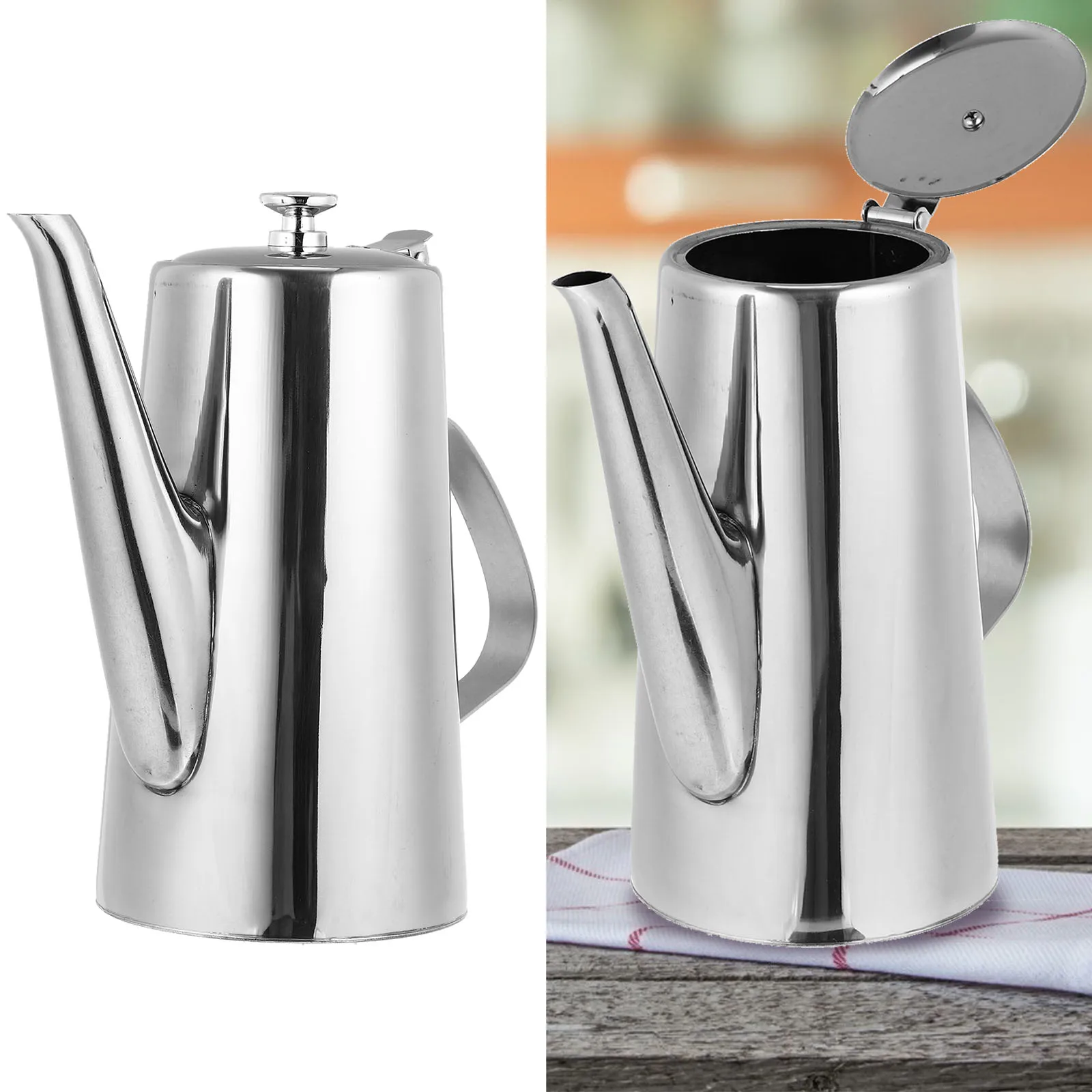 Large Capacity Stainless Steel Bottle Kitchen Oil Pot For Vinegar Soy Sauce Dispenser Long Spout Oil Container Household
Large Capacity Stainless Steel Bottle Kitchen Oil Pot For Vinegar Soy Sauce Dispenser Long Spout Oil Container Household