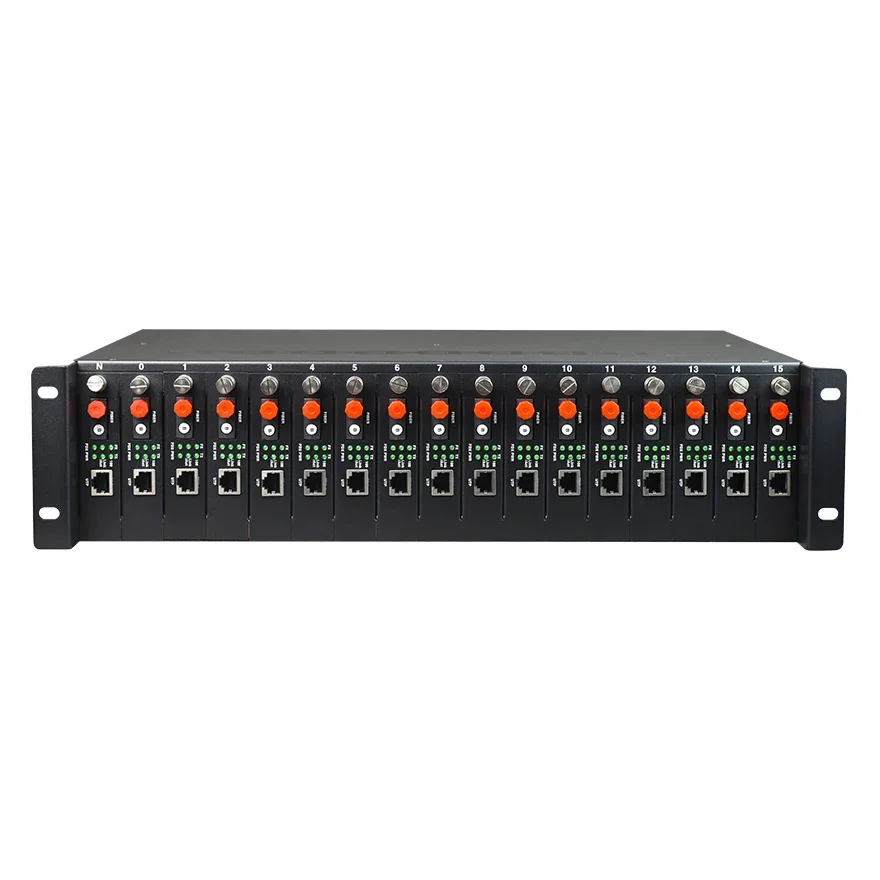 2U Rack Mount Chassis Managed 17 Slots 2 UTP Ethernet Port Fiber Media Converter
2U Rack Mount Chassis Managed 17 Slots 2 UTP Ethernet Port Fiber Media Converter