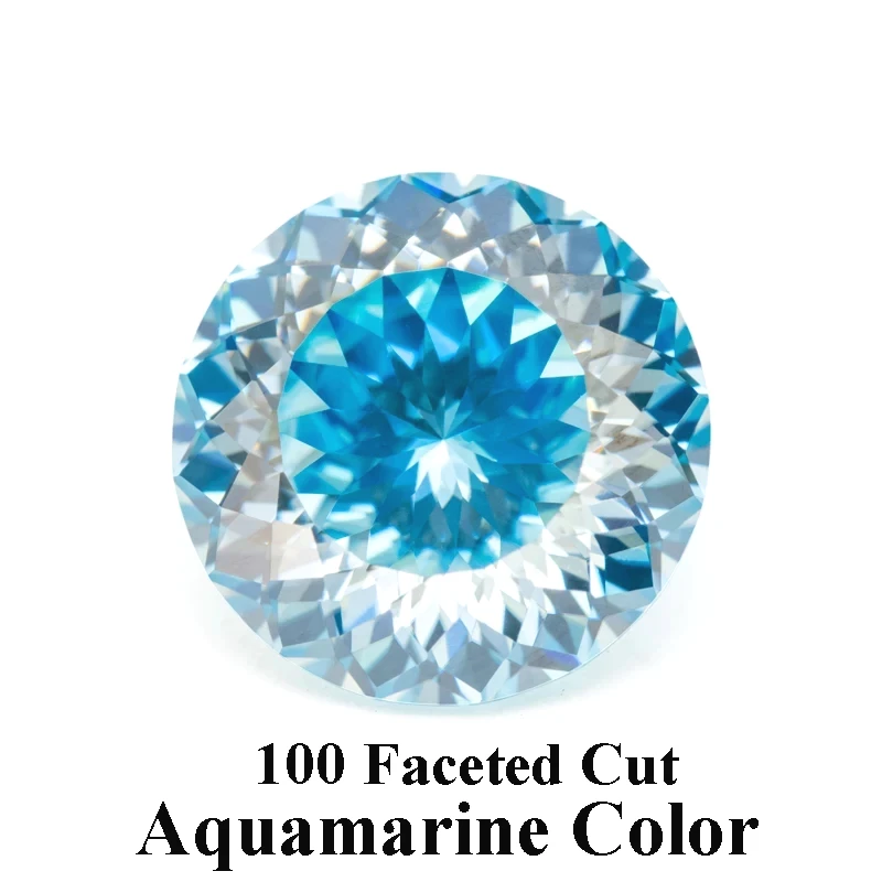 Moissanite Stone Aquamarine Color 100 Faceted Cut DIY Charms Shiny Ring Necklace Earrings Main Materials with GRA Certificate
Moissanite Stone Aquamarine Color 100 Faceted Cut DIY Charms Shiny Ring Necklace Earrings Main Materials with GRA Certificate