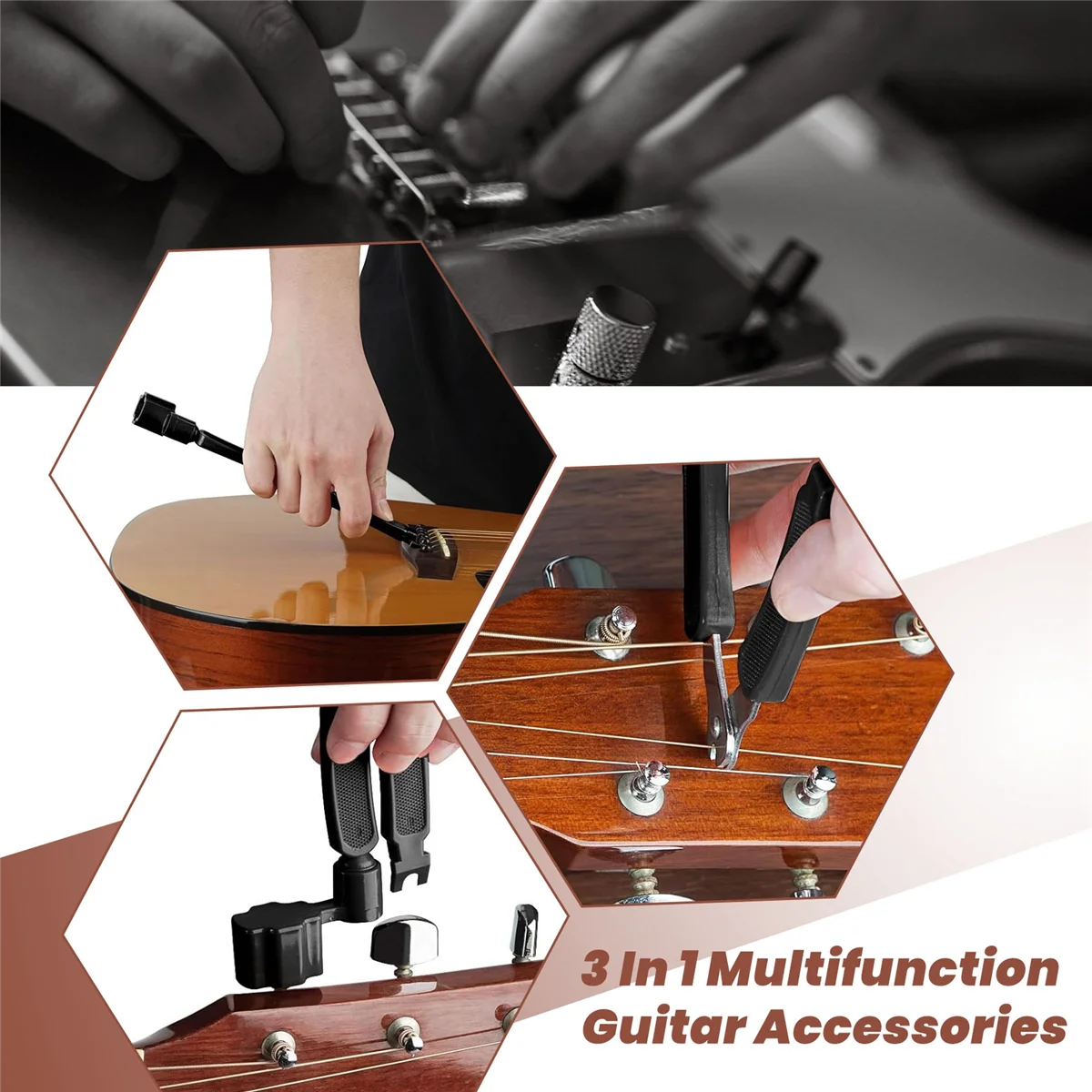 AA85 Multifunction Guitar Accessories Guitar Peg String Winder + String Pin Puller + String Cutter For Guitar Care Dropship
AA85 Multifunction Guitar Accessories Guitar Peg String Winder + String Pin Puller + String Cutter For Guitar Care Dropship