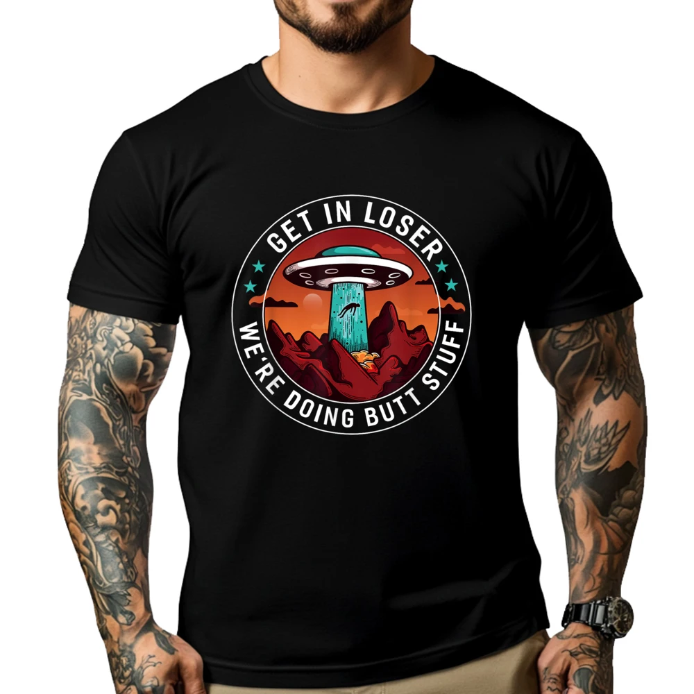 Get In Loser We're Doing Butt Stuff Funny Aliens UFO Meme Graphic T Shirts Long Sleeve T-Shirt Graphic
Get In Loser We're Doing Butt Stuff Funny Aliens UFO Meme Graphic T Shirts Long Sleeve T-Shirt Graphic