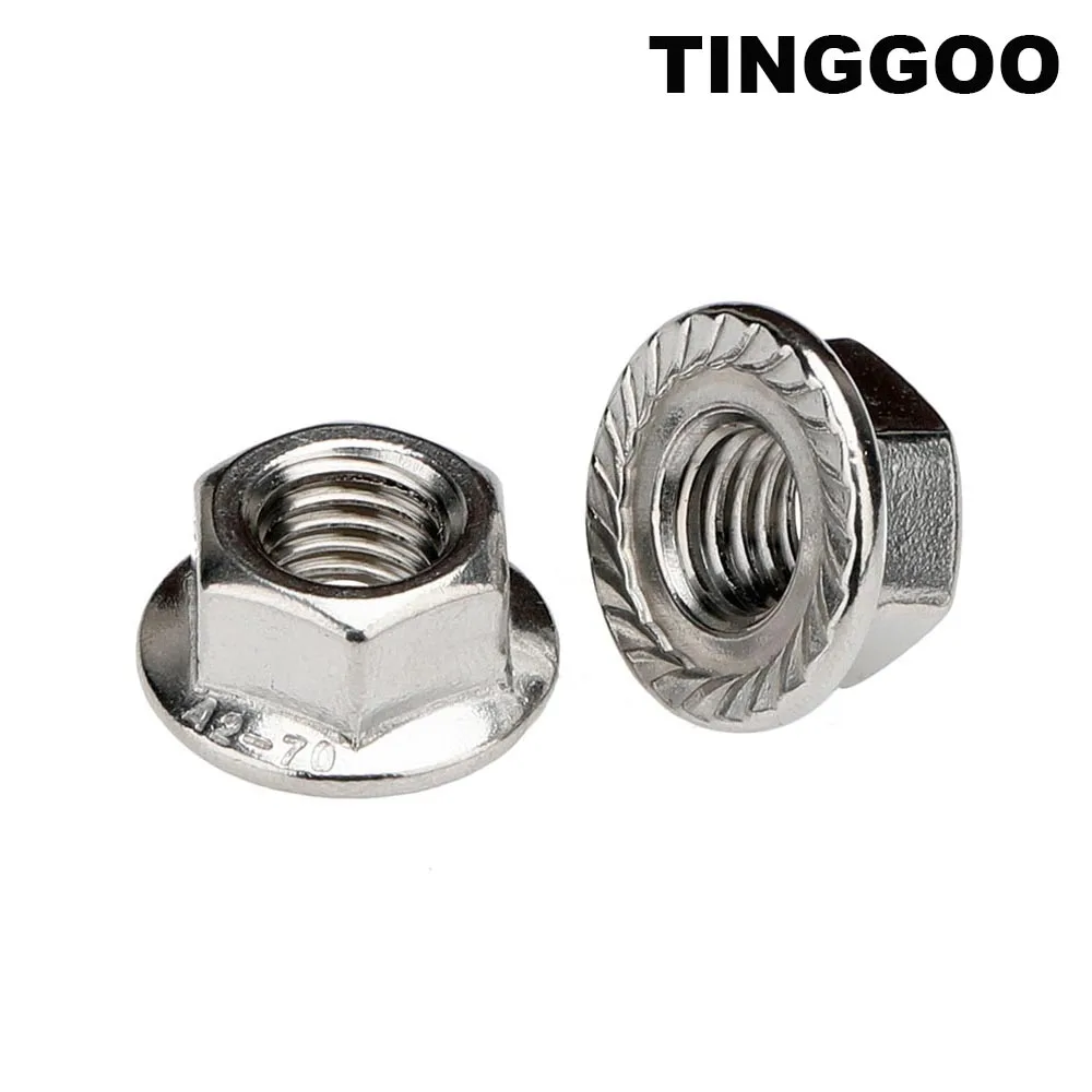 M6x0.75 M8x1 M10/M12x1/1.25 6#-32 8#-32 10#-24 32 1/4-20 28 5/16-18 3/8-16 1/2-13 UNC UNF Stainless Steel Fine Thread Flange Nut
M6x0.75 M8x1 M10/M12x1/1.25 6#-32 8#-32 10#-24 32 1/4-20 28 5/16-18 3/8-16 1/2-13 UNC UNF Stainless Steel Fine Thread Flange Nut