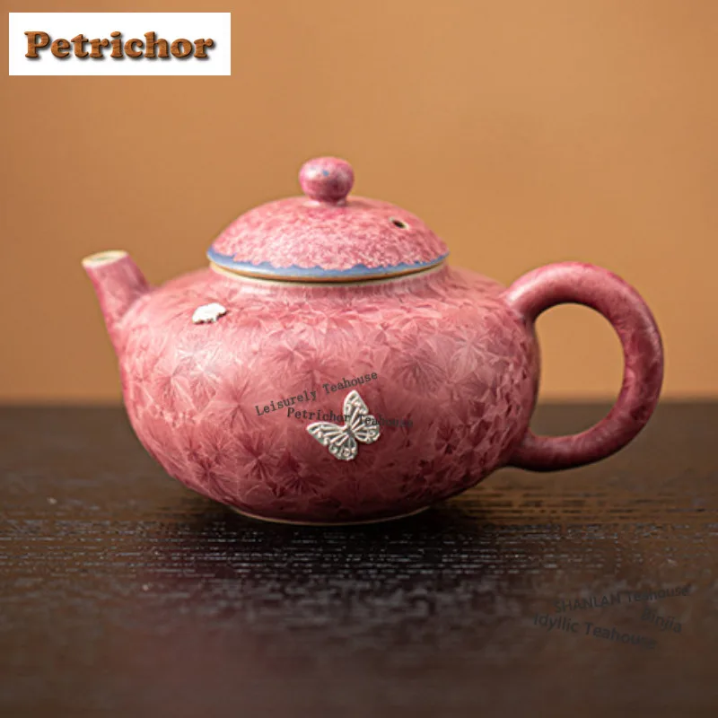 125 мл печь Fambe Crystal Glaze Xishi, роскошный чайник для заварки чая, чайник для заваривания чая с шариковым отверстием, коллекция украшений для кафе
125 мл печь Fambe Crystal Glaze Xishi, роскошный чайник для заварки чая, чайник для заваривания чая с шариковым отверстием, коллекция украшений для кафе