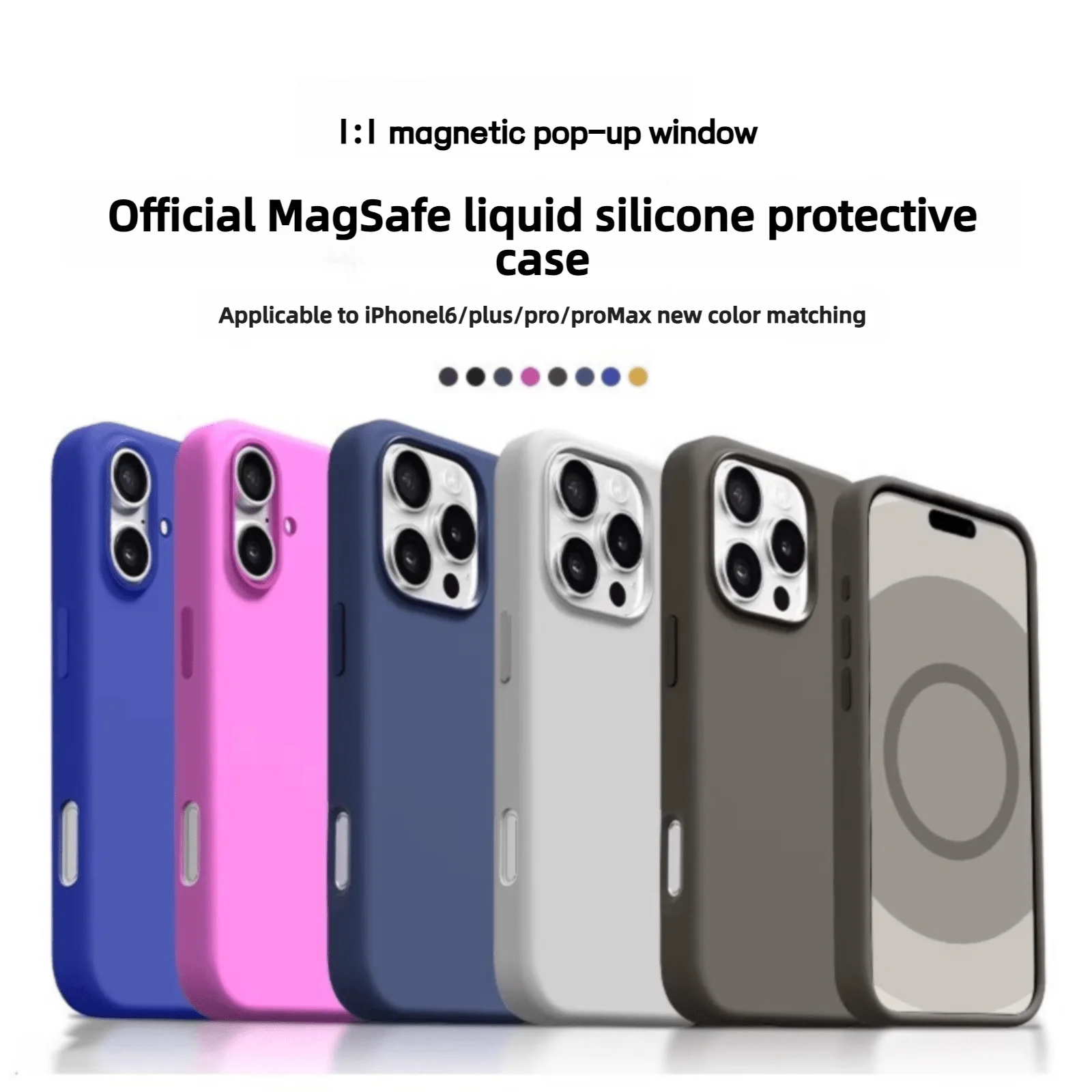 Original Magsafe Liquid Silicone Magnetic Case For iPhone 16 15 Pro Max Plus Cases Wireless Charging Full Protect Cover
Original Magsafe Liquid Silicone Magnetic Case For iPhone 16 15 Pro Max Plus Cases Wireless Charging Full Protect Cover